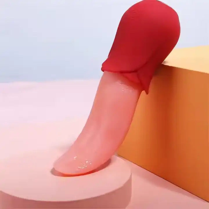 Long tongue licking vibrator