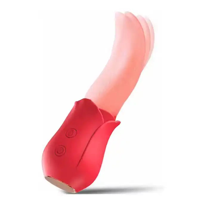 Long tongue licking vibrator