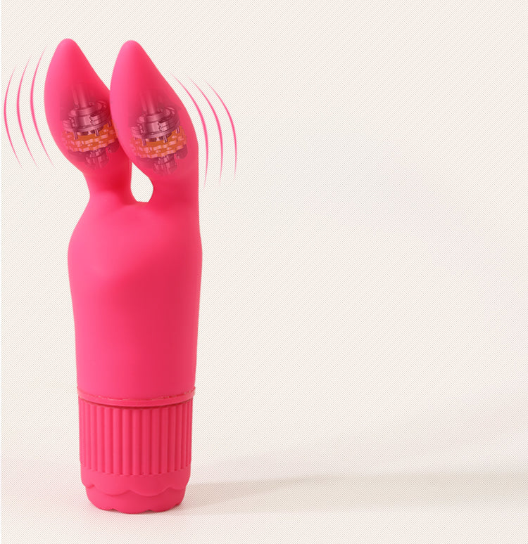 Clit bouncing rabbit ears vibrator